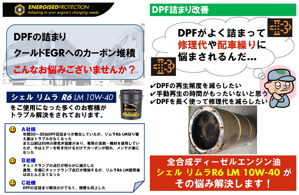 DPF・クールドEGRのトラブルを解決します